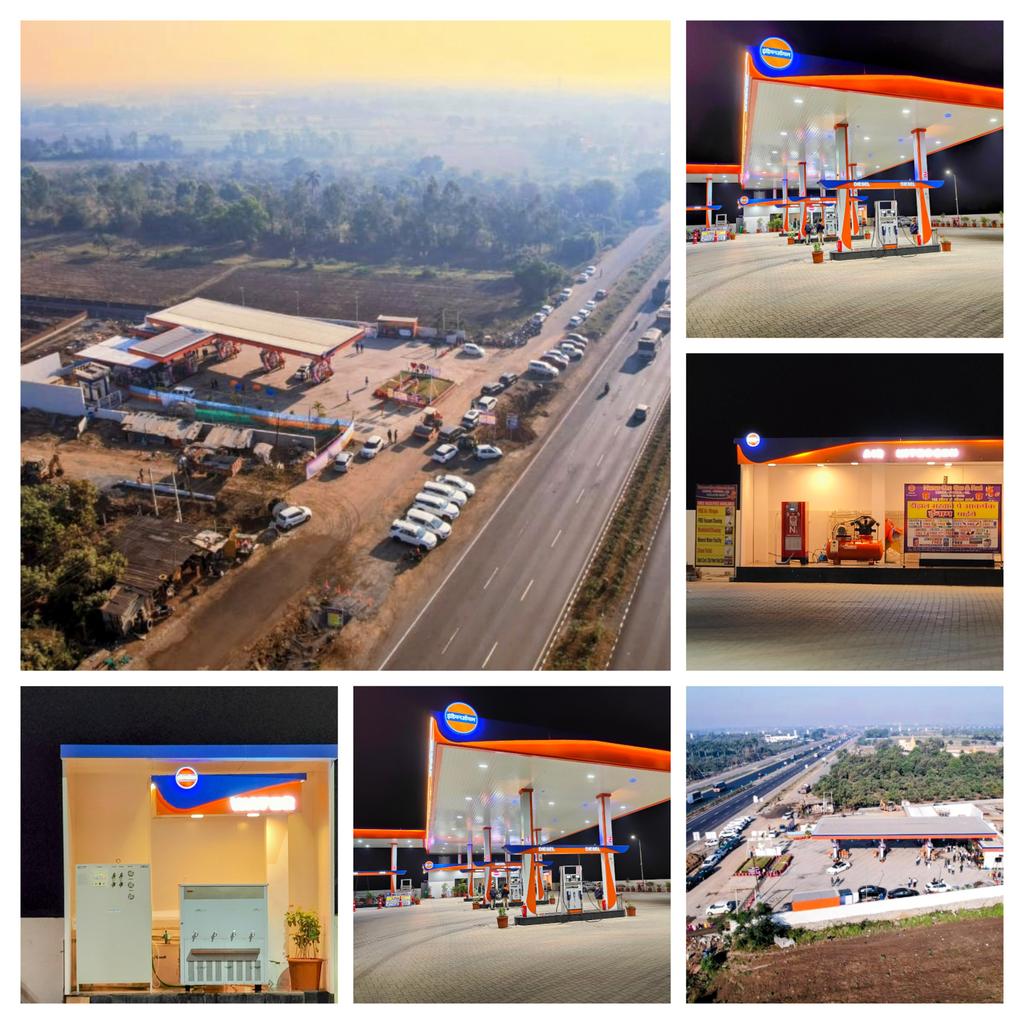 Do visit this Beautiful ⛽️ Haree Om Gas and Fuels, NH8, near Sai Baba Mandir Navsari while on your way to Mumbai. Happy to inaugurate this Retail Outlet this year.