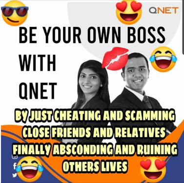 ChetanNaresh1's tweet photo. You can be boss of your own illegal entity.😂😂
.
.
#qnet #qnetindia #qnetscam #scammers #qnetcity #qnetofficial #rkiye #qnett #qnetindonesia #qnetrussia #qnetpro #mlm #qnetvip #qnetindia #networkmarketing #qviclub #official #qnetkurdistan #qi #network #questnetscam #business https://t.co/HgcnMkRDZc