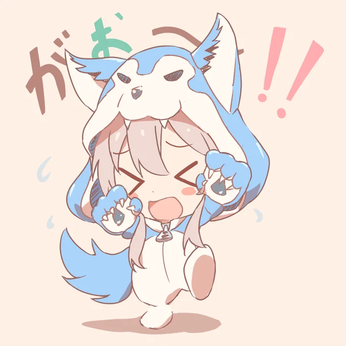「がお〜!!」まひろちゃんrkgk#おにまい #おにまいお絵描き 