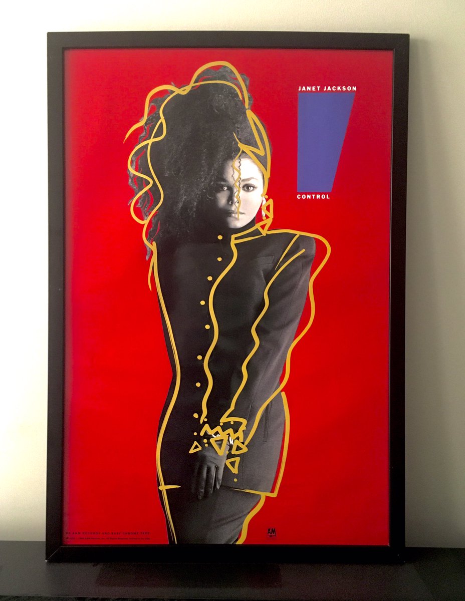 janet1fan's tweet photo. Congratulations on 37 years of @janetjackson Control album,released on Jan 4,1986 it’s her 3rd studio album by #aandmrecords it was produced by Jackson & @JamAndLewis certified fivefold platinum by (RIAA) selling 14 M.copies worldwide.Rare #JanetControl 24”x 36”Promotional poster https://t.co/0GpGoFeva9