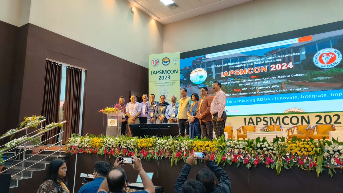DrBUnnikrishnan's tweet photo. Happy to announce that 51st Annual National Conference of IAPSM “IAPSMCON 2024” will be hosted by KMC, Mangalore from 8th to 10th Feb 2024. Launch of IAPSMCON 2024 website@AIIMS Bibinagar.⁦@KMC_Mangalore⁩ ⁦@MAHE_Manipal⁩ https://t.co/8968kq7KEV