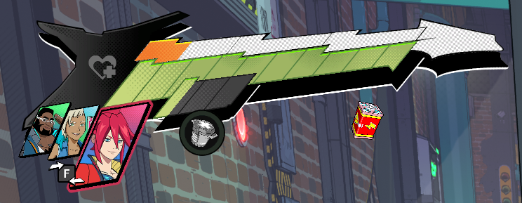 mr_tawan's tweet photo. @TangoGameworks #HiFiRush 

Just a thought. ... when the protagonist is wielding a Flying V, the UI has an RG headstock on it. ...

Maybe sometime later I can upgrade my guitar to an RG ? lol. https://t.co/jcpF4ZyByR