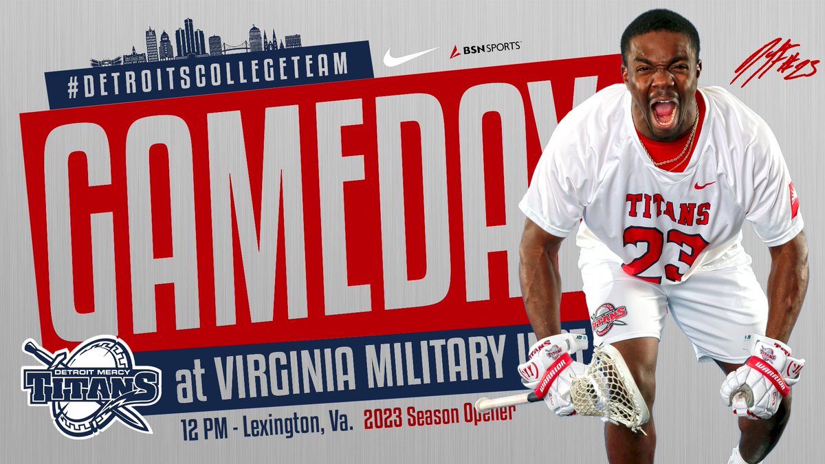 UDMLAX's tweet photo. Let's Go Boys! #Gameday #ASUNMLAX ⚔️

🕖 | 12 PM
🏟️ | Lexington, Va. 

#DetroitsCollegeTeam | ⚔️ https://t.co/9Km0SZZeOZ