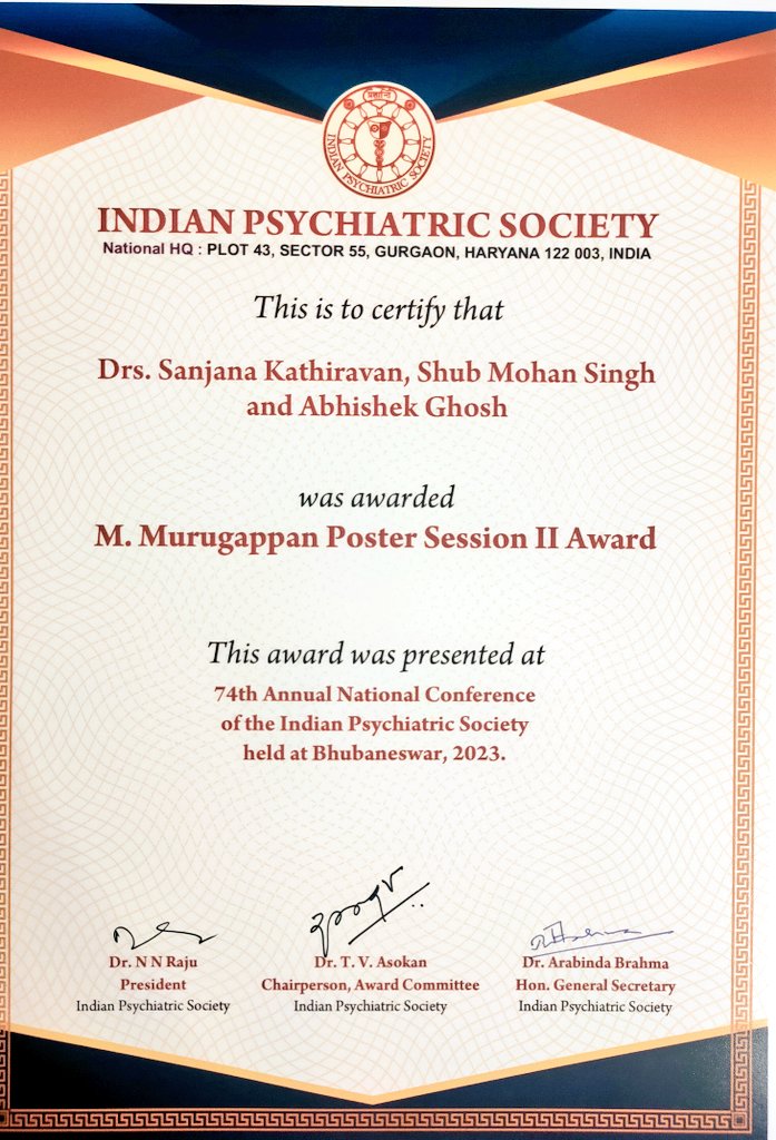 Sanjanak27's tweet photo. Proud to receive the Professor Murugappan poster award for best thesis
#Ancips2023 
Thanks to my guide @ShubhMSingh https://t.co/YXEPAWHmO0