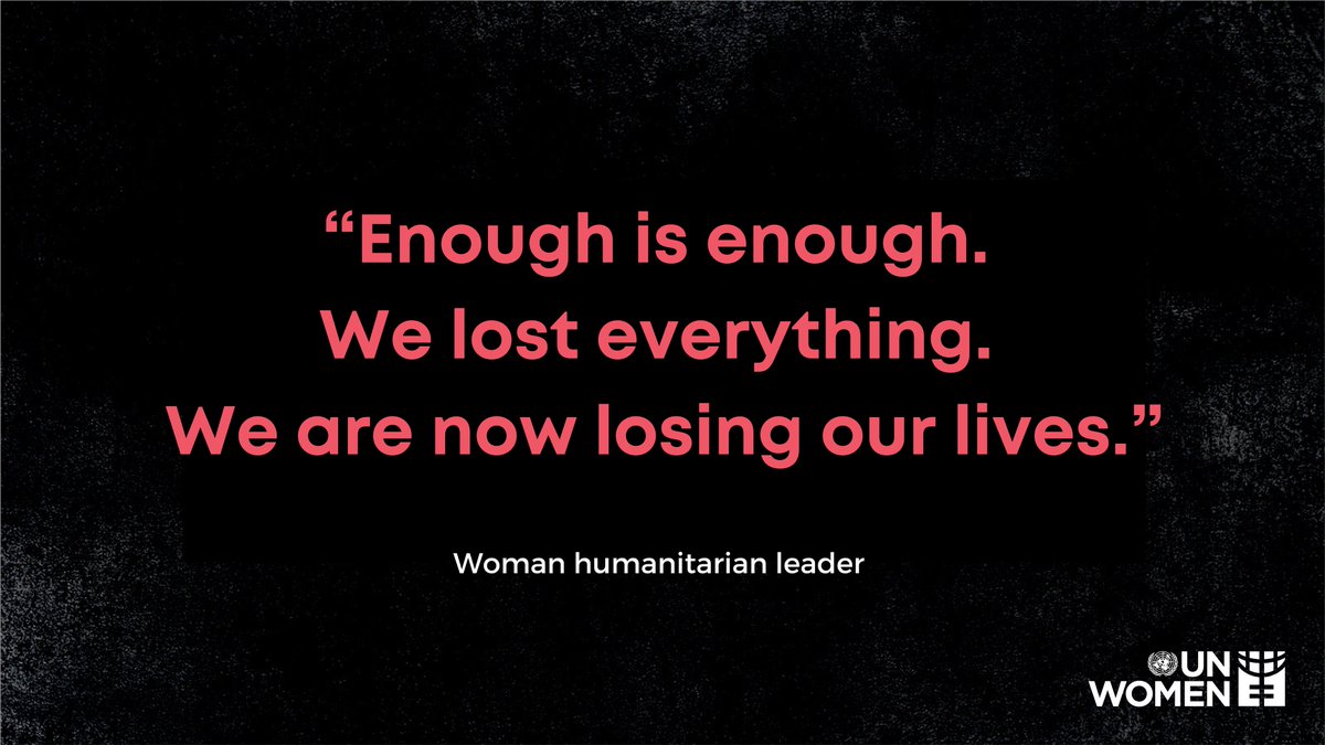 unwomenasia's tweet photo. “Enough is enough. We lost everything. We are now losing our lives.”

This is what a woman humanitarian leader told @unwomenchief and @AminaJMohammed during their recent visit to #Afghanistan.

🚨Learn more about the situation in our #GenderAlert: https://t.co/qwJ59OInjn https://t.co/LnTyCIz0LQ