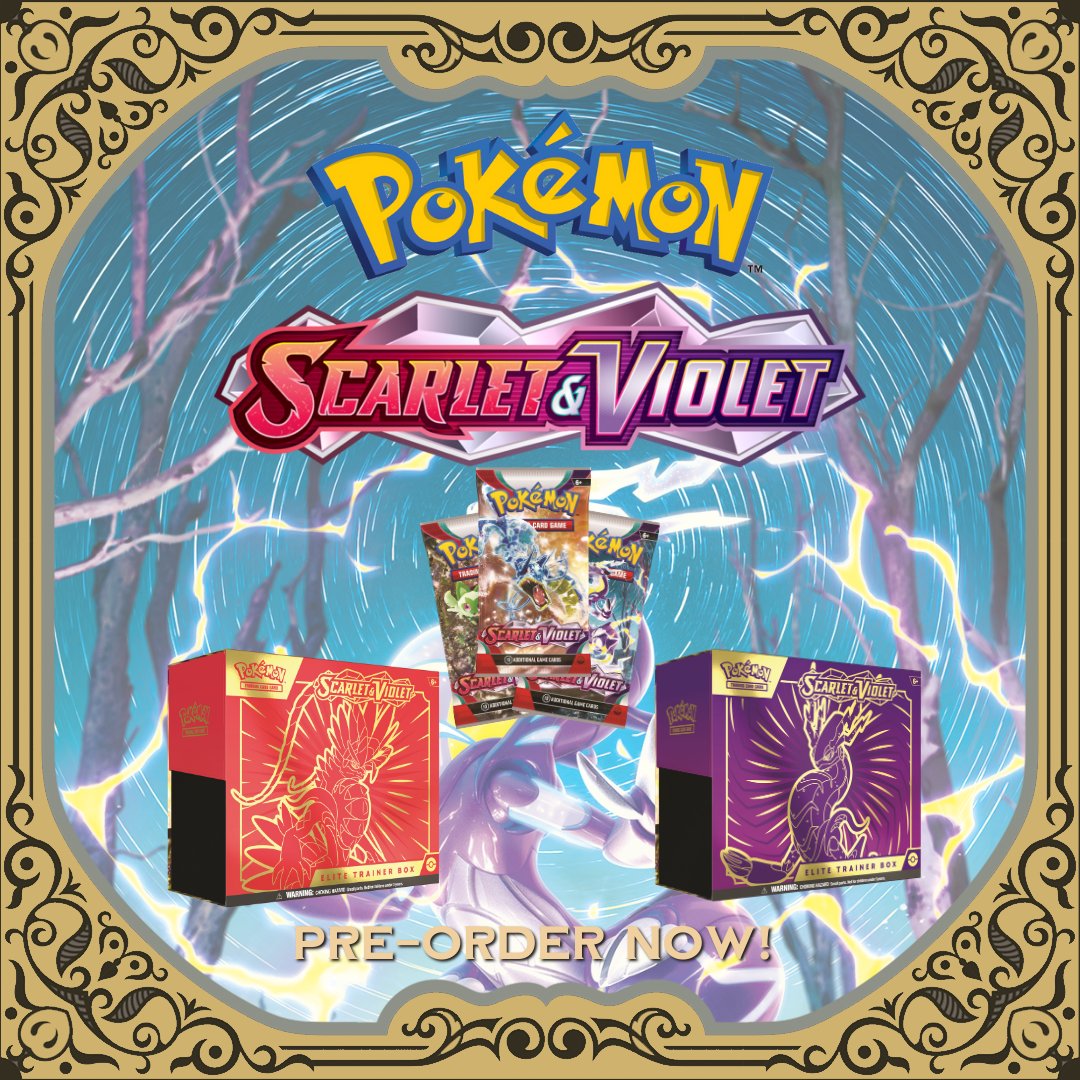 FableHobby's tweet image. Ready to start a journey to the #Paldea region? 😊

The newest Pokémon expansion will be landing on our shelves next March 31st! 🔥

👉 PRE-ORDER for #Pokémon TCG Scarlet &amp;amp; Violet Series is already AVAILABLE at our store, place yours today and don’t miss the fun upon release! 🥳