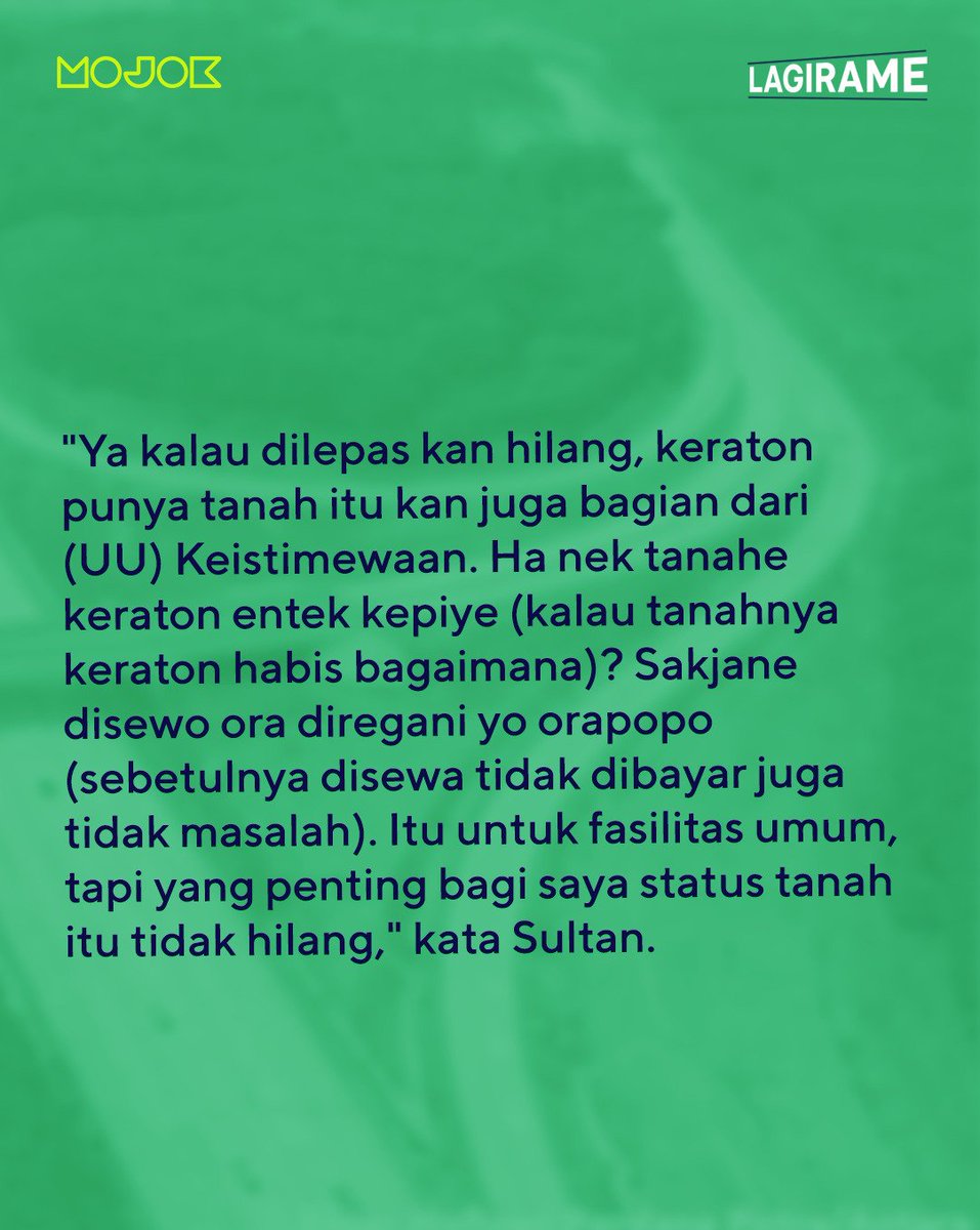 mojokdotco's tweet photo. Yang fana adalah waktu. Tanah Kasultanan abadi. #LagiRame https://t.co/FjhvOTStxu