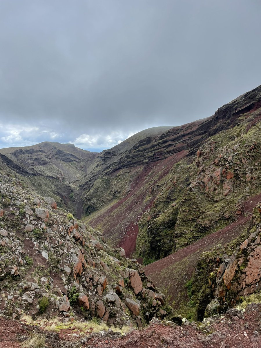 HannahCMoore's tweet photo. Unofficial #iavcei2023 post-conference fieldtrip to Mt Tarawera! Glad the weather held up this time!!!! Thanks to @KaitiakiAdv for facilitating, especially our guide Dan. https://t.co/1cksHMKD1E