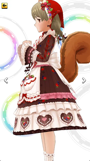 リス乃々ちゃんのポケットのリス、出たり入ったりするの可愛すぎでしょなにこれ。 