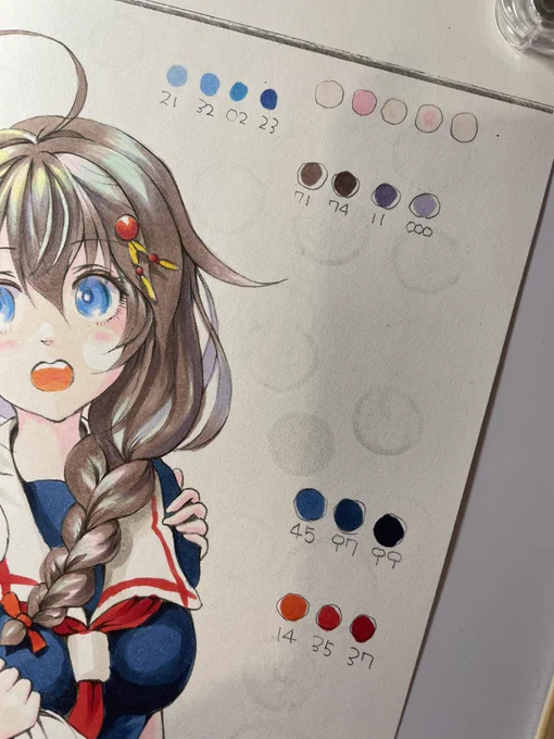 使う色の候補はいちおう決まりました。本番ではもう少し色数を増やすかも。。。 