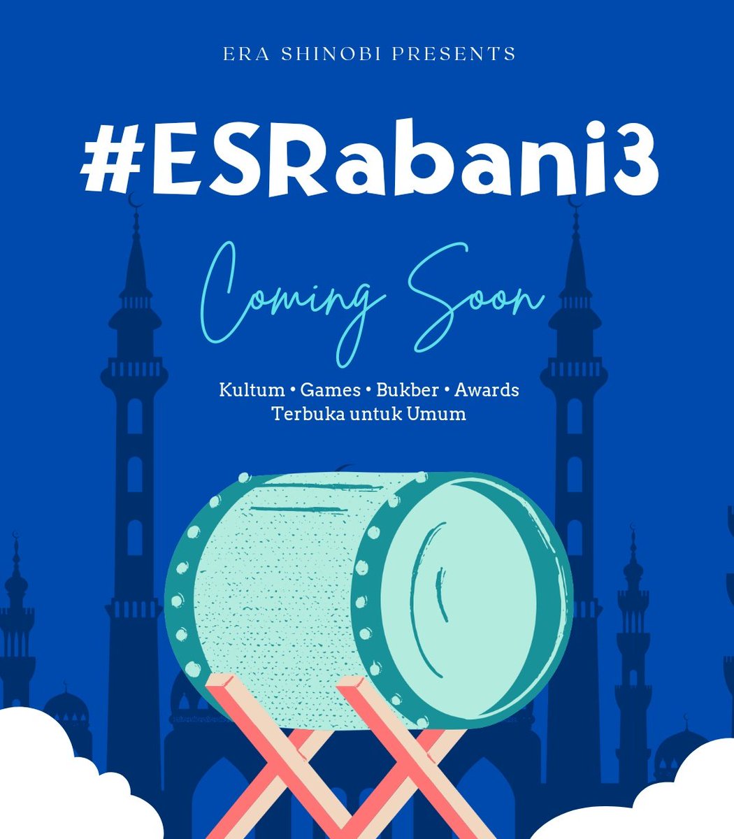 ERA_SHIN0BI's tweet photo. ㅤ
          #ESRabani3
          ┉┅━━━━━━━━━━
          Ramadhan bersama
          Era Shinobi 

          for 2DRP

                 🌙 coming soon...
ㅤ https://t.co/jmNBpcPwD5