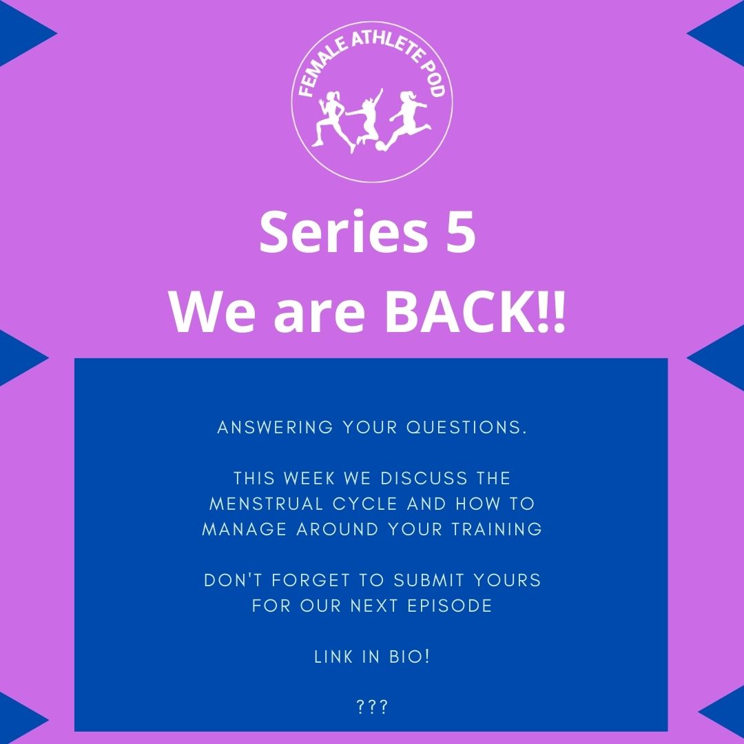 We are BACK!

Our new series that answers all of your questions. This week we cover symptoms of the menstrual cycle and how to try and manage these with your training.

Listen here now 👇feeds.buzzsprout.com/914179

#menstrualcycleawarness #femaleathletes #podcast