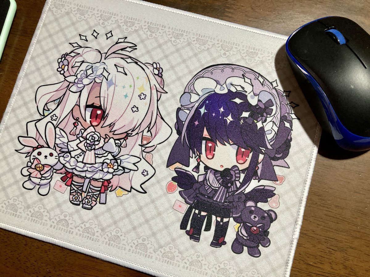 「マウスパッド作った〜かわいいけっこうしっかり色濃く出るね 」|由杞のイラスト