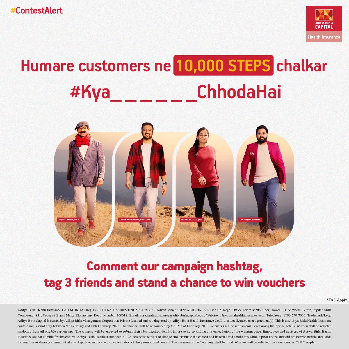 ABC Aditya Birla Health Insurance On Twitter Complete Our Campaign Abc aditya birla health insurance on twitter complete our campaign