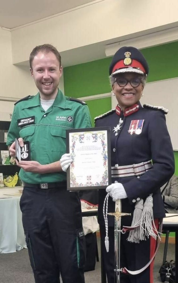 Yesterday, I received my #longservice medal to celebrate #10years within @stjohnambulance. Here's to another 10 🍻
