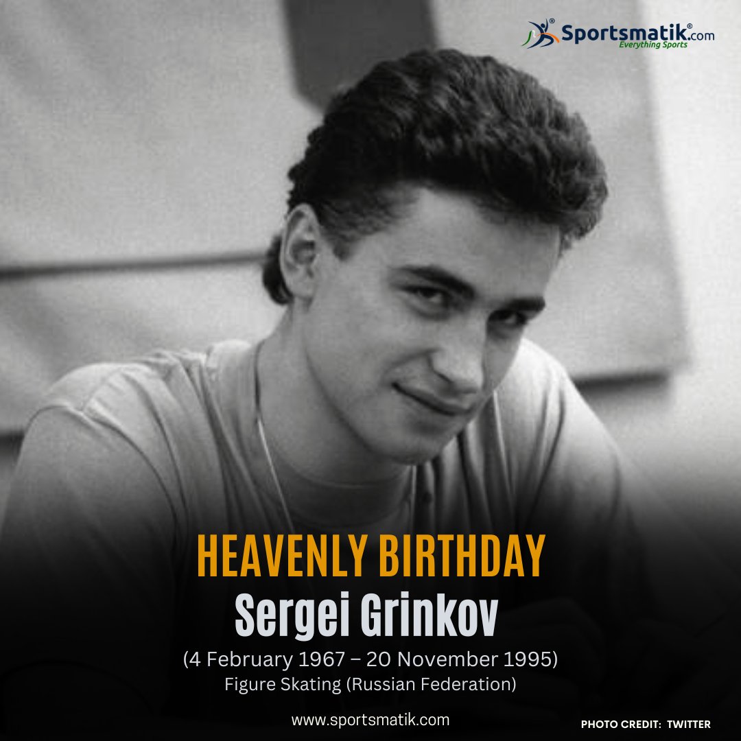 sportsmatik's tweet photo. Sportsmatik remembers legendary Sportstar #SergeiGrinkov #FigureSkating #RussianFederation on his birth anniversary.
https://t.co/Sz3agbIW3j
#figureskatinglife #figureskatingcoach #figureskatingrussia #figureskatingcostumes #figureskatingtraining #sportmatiks #sportbirthday https://t.co/e7XO44p2vS