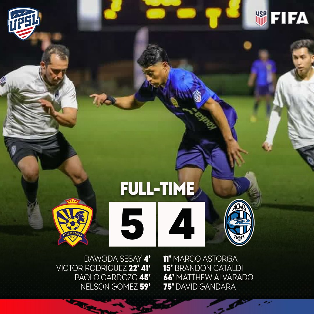What a way to close the night! Olympians FC is moving on to the National Championship ⏩

#UPSL #UPSLPlayoffs