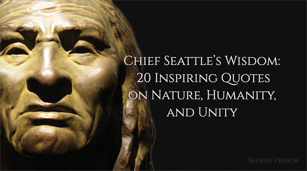 SapiensVerbum's tweet image. Discover the powerful insights of Chief Seattle in our latest video! Get inspired by 20 of his most thought-provoking quotes on nature, humanity, and unity. Watch now! #ChiefSeattle #Wisdom #Nature #Humanity #Unity youtu.be/MhGdNDEqZS4