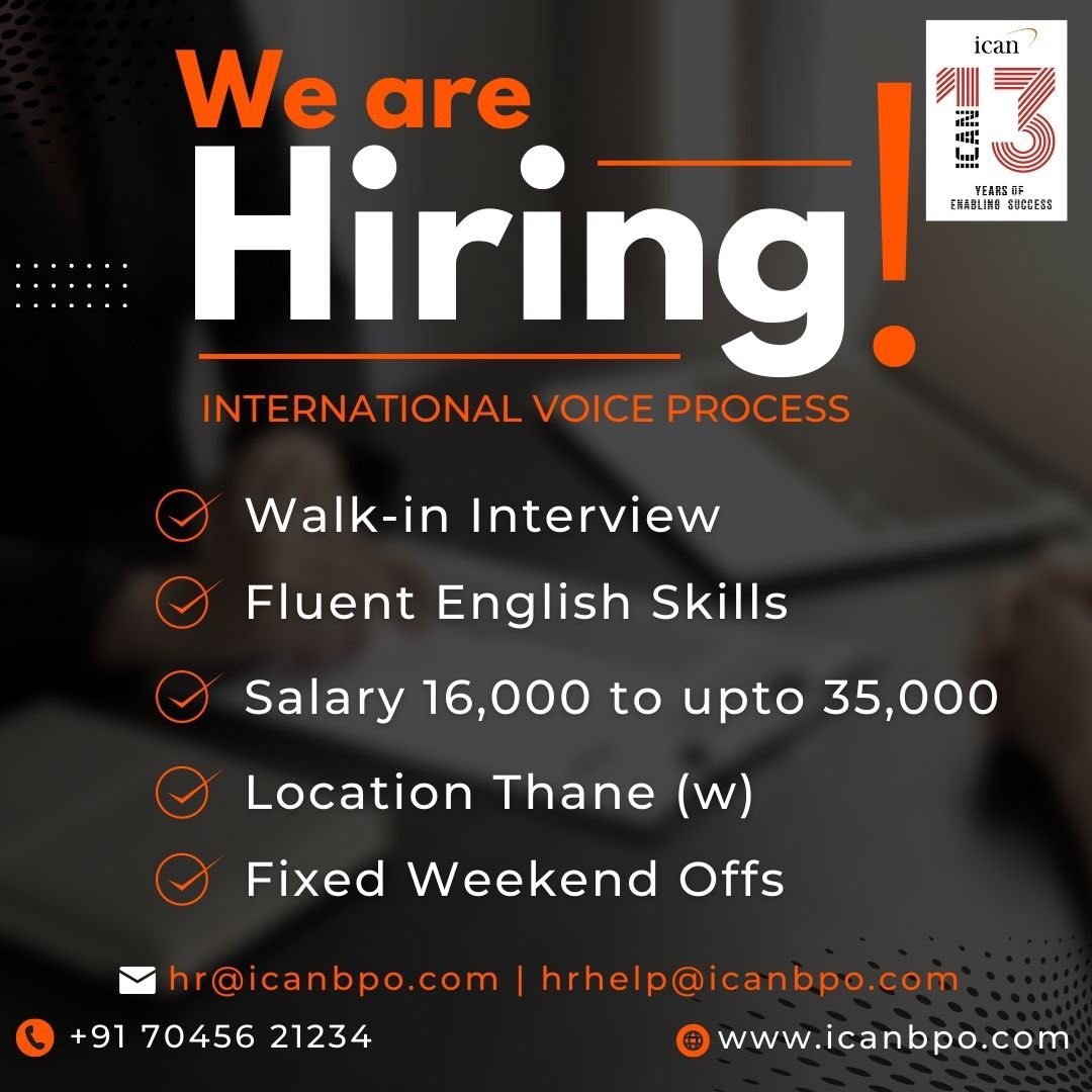 ICANBPO's tweet photo. Job Opening for the INTERNATIONAL &amp; DOMESTIC VOICE PROCESS!👨‍💼✨.

👉 Walk in for an interview today and walk out with an offer that might change your life!

👉 5 days working with fixed weekend offs &amp; a chance to make your career in international BPO!

📲 CALL NOW: 7045621234 https://t.co/x4fyY1tK2v