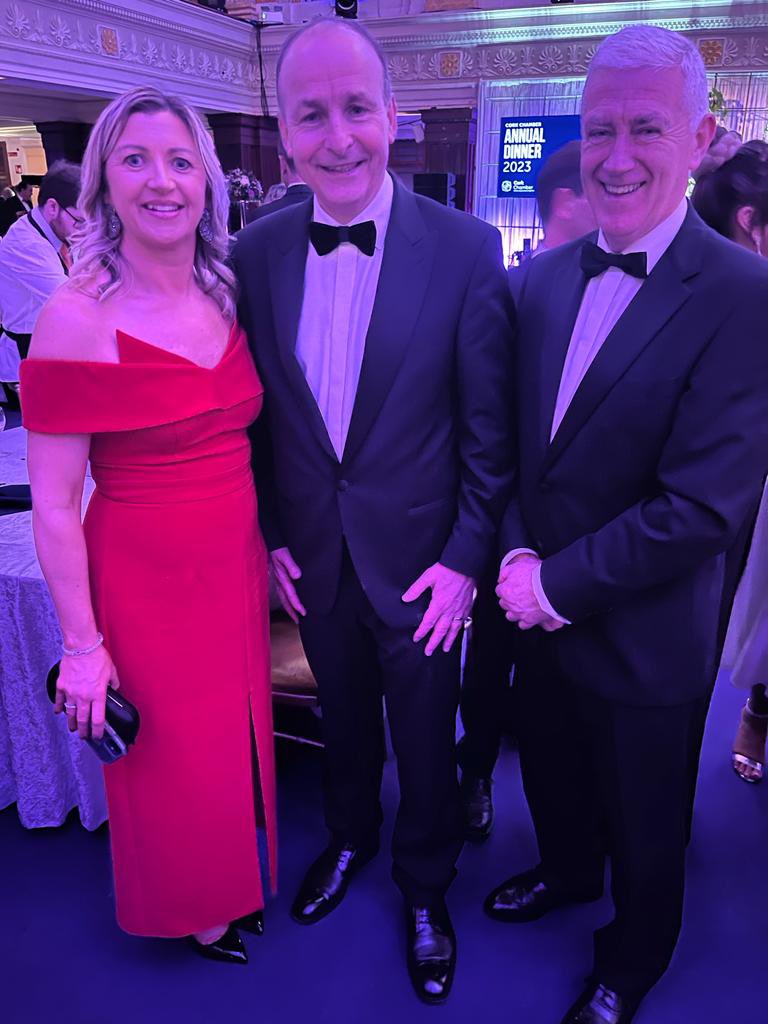 Great night for the @ProvestIE team at the @CorkChamber Annual Dinner & great to meet An Tanaiste @MichealMartinTD again #CCAD23