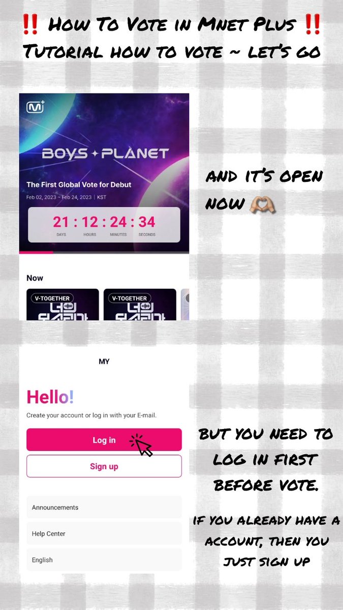 « Tutorial How to VOTE Your Bias in Mnet Plus 🤍 » PART 1

LET’S VOTE FOR HARU GUYSSS <3

#boysplanet #보이즈플래닛 #HARU #하루 #Mnet #MnetPlus #VoteForHaru
