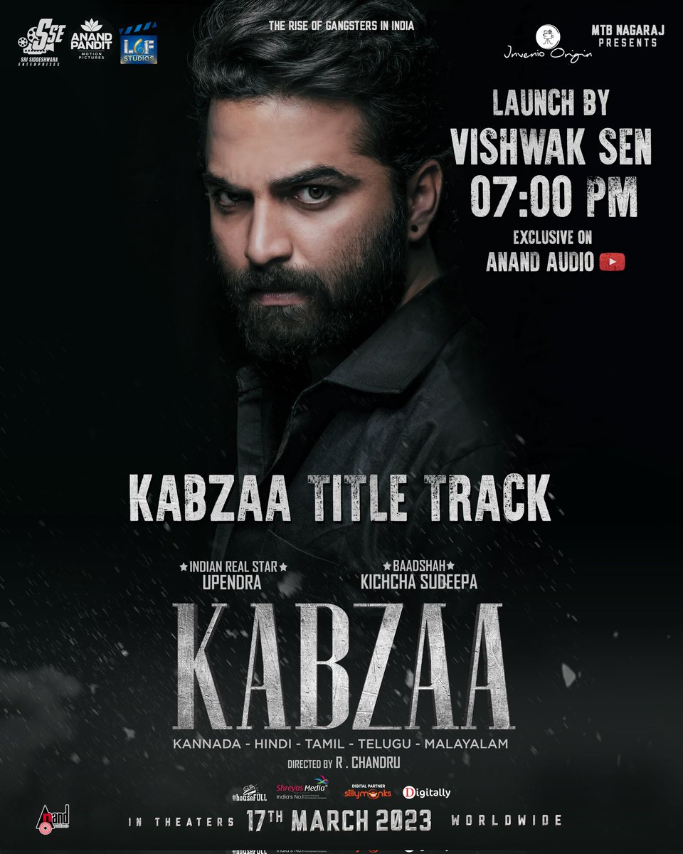 RDBalaji's tweet image. Actor Vishwak Sen From HIT: The First Case fame will be launching #KabzaaTitleTrack today #Feb4th at 7PM with A Grand event at Hyderabad...

#KabzaaFromMarch17 #Kabzaa 

#SriSiddeshwaraEnterprises @MTBNagaraj @nimmaupendra @KicchaSudeep @shriya1109 @anandpandit63 @apmpictures