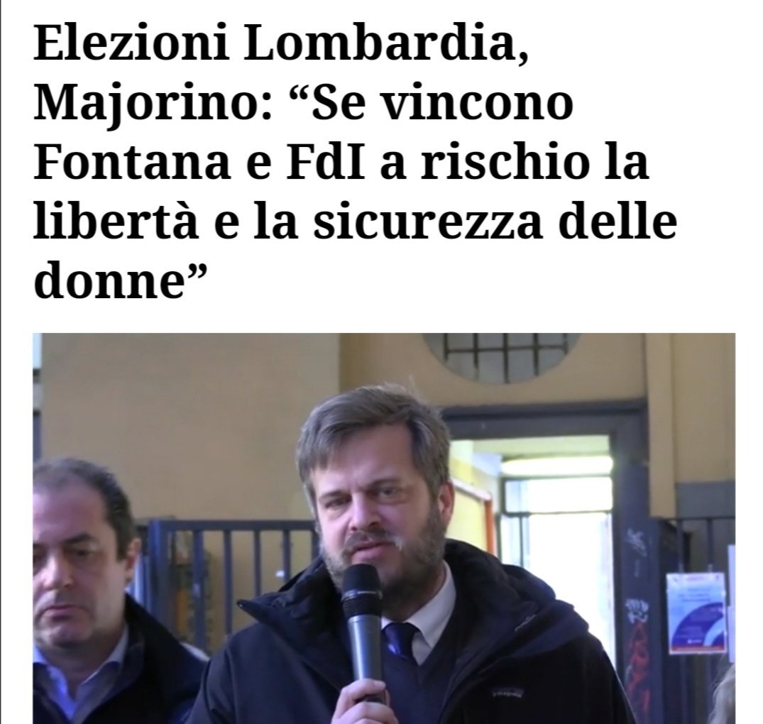 Gian59342003's tweet photo. Ma si possono sentire delle fesserie del genere da uno che si candida a governare la Lombardia????? https://t.co/8224ZgQ6BU