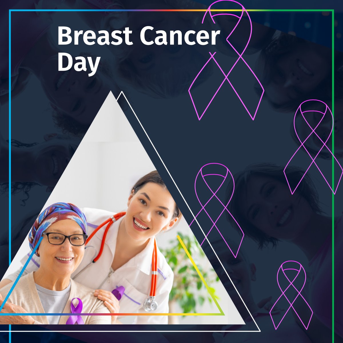 #WorldCancerDay: let us underline the importance of breast cancer screenings. We can so much more together! Let's spread awareness and empower women everywhere to prioritize their well-being. #WorldCancerDay #BreastCancerAwareness #EarlyDetectionMatters #BreastCancer #PinkRibbon