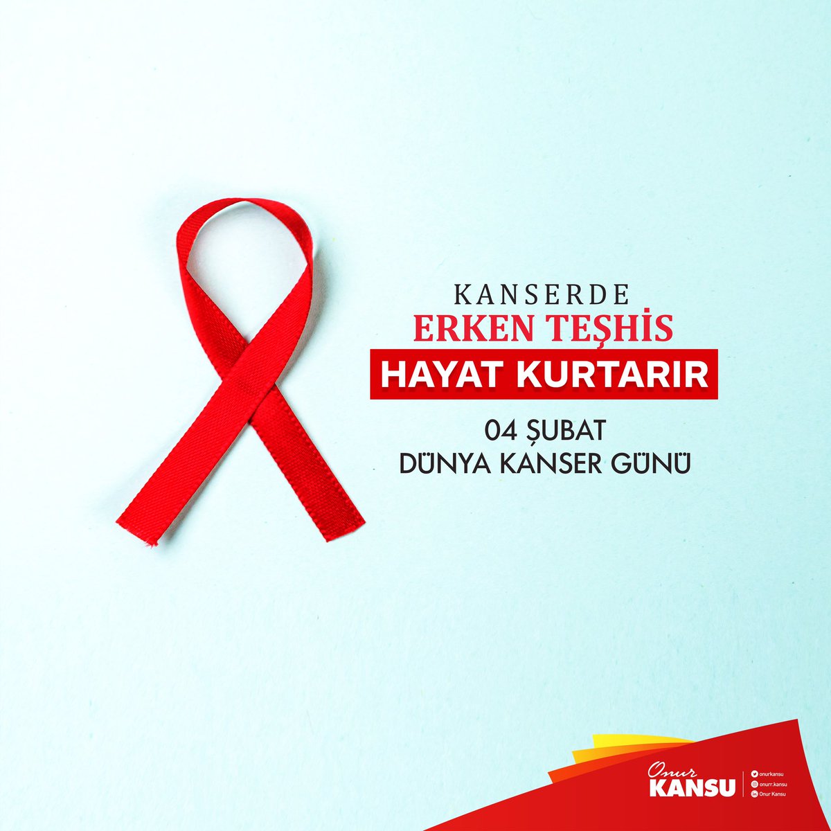 Kanserde erken teşhis hayat kurtarır.

#04Şubat #DünyaKanserGünü