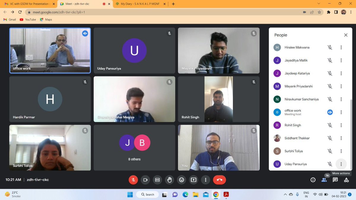 District specific skill development projects are initiated in MGNF districts of Gujarat under the guidance of <a href="/lalit_sihu/">Lalit Narayan Singh</a> sir, MD <a href="/GSDMOfficial/">Gujarat Skill Development Mission</a> &amp; <a href="/DETGujarat/">Director Employment & Training, Govt. of Gujarat</a>. The progress has been reviewed today by him for it's further course of action. <a href="/CMOGuj/">CMO Gujarat</a> <a href="/MSDESkillIndia/">Skill India</a>. <a href="/GujLabEmpDept/">Labour,Skill Development and Employment Department</a>