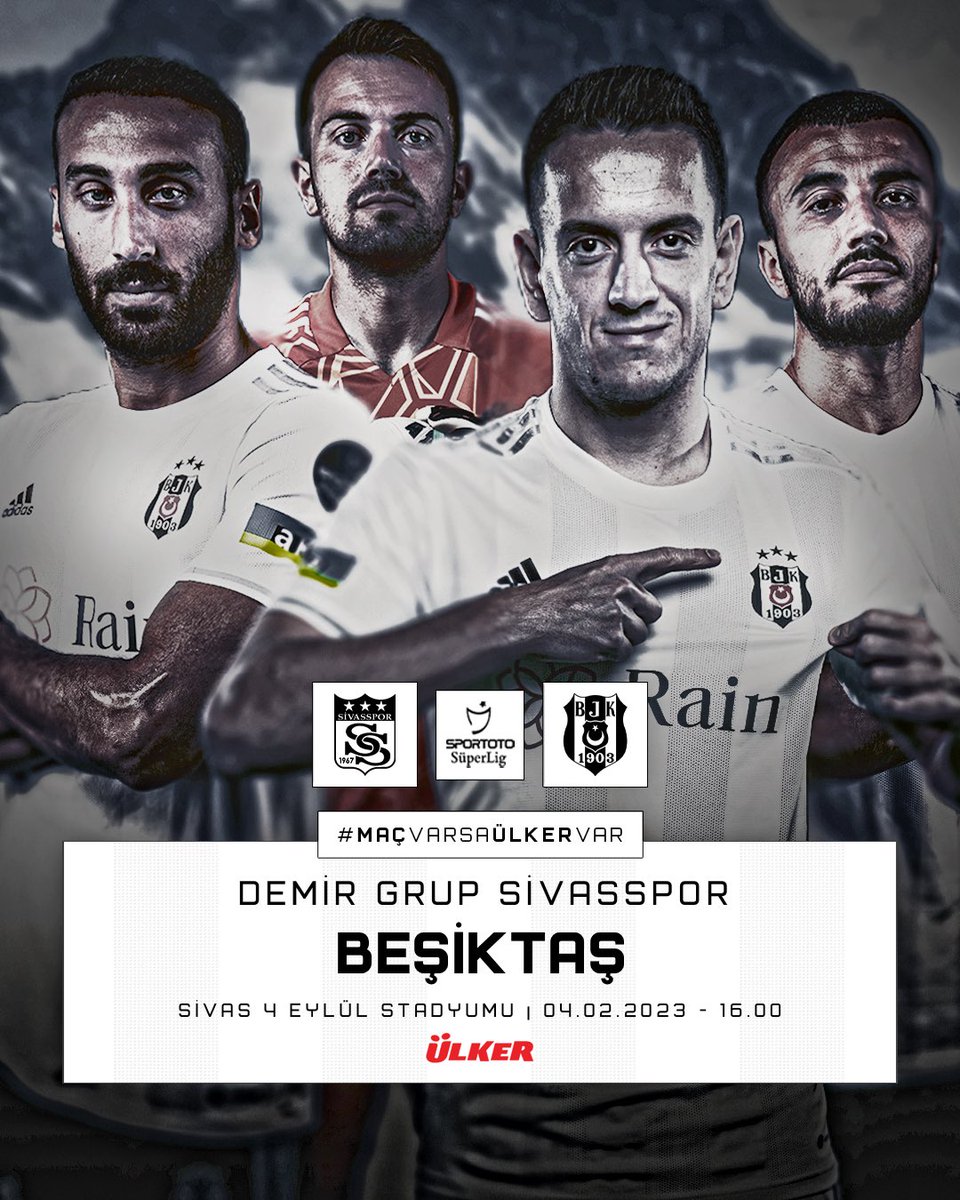 Besiktas's tweet photo. Bugün #Be��iktaşınMaçıVar 💪

@Ulker | #MaçVarsaÜlkerVar

#SİVvBJK https://t.co/8uMZfxLKUq