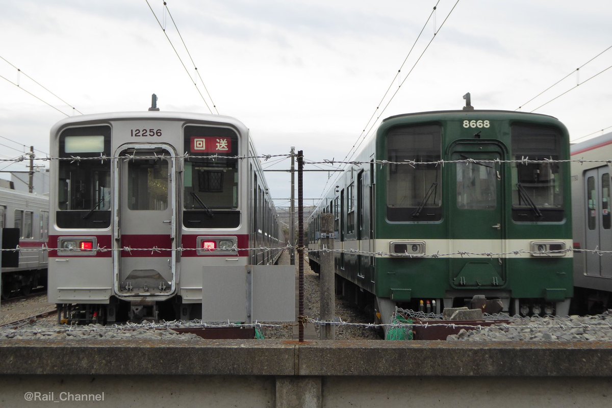 Rail_Channel's tweet photo. 2023.2.3の #春日部支所 その1
#8570F が #10030型 の休車編成の近くに移動(中吊り広告あり)。#8576F は午前中に車体洗浄

#8000系 #8568F #亀戸線 #大師線 #11251F #11256F #11259F #11444F https://t.co/95hwqWf6Ye