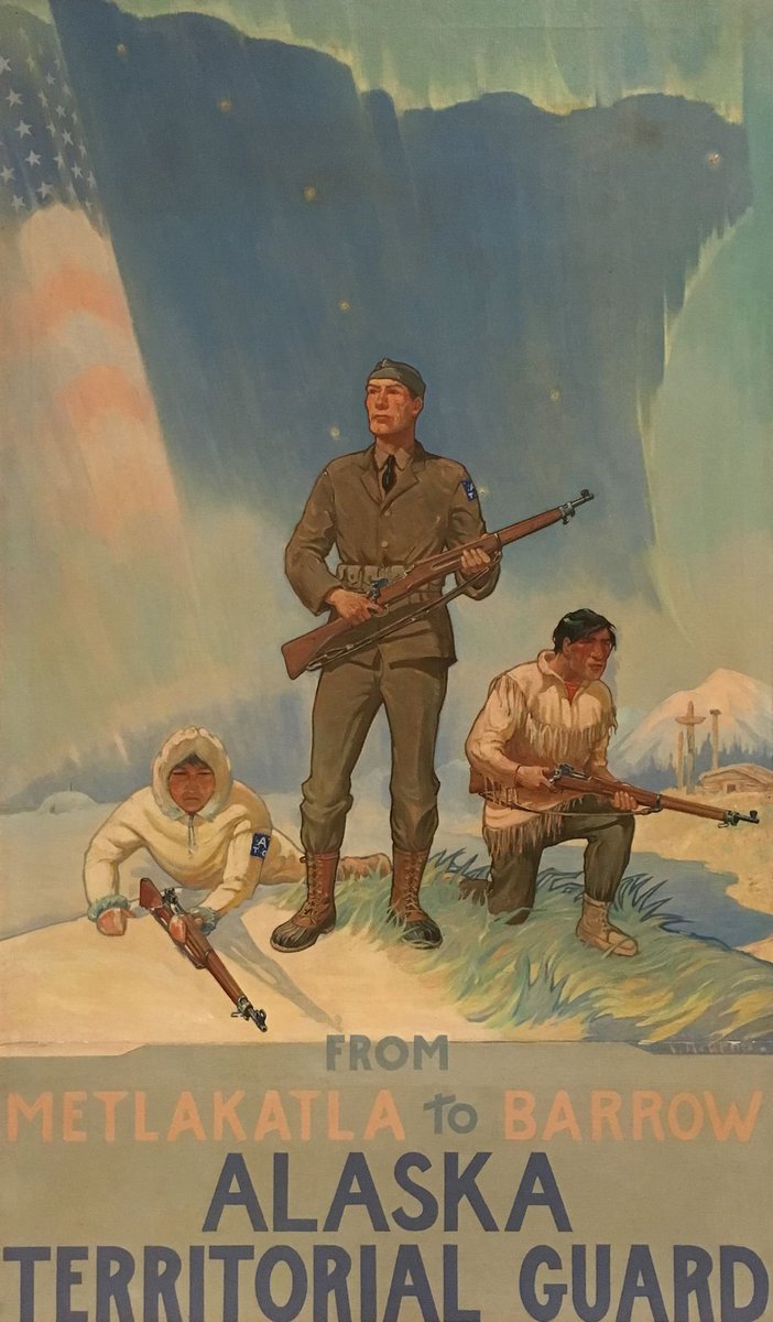 JanBenesAggie's tweet photo. 6 měsíců po útoku na Pearl Harbor napadli Japonci aljašské Aleutské ostrovy. Americká armáda proto rekrutovala přes 6 tisíc domorodých obyvatel a bělochů, aby se stali očima a ušima americké armády v obraně Aljašky. Toto je příběh Alaska Territorial Guard (ATG). #sobotnivlaknoUSA https://t.co/uhVo1dysDZ