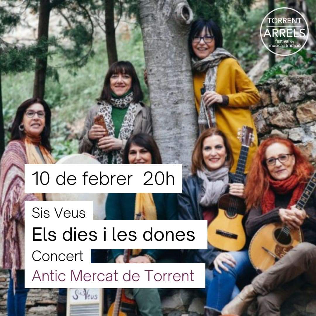 Bon dia!
El 10 de febrer a les 20h estarem amb l'espectacle Els dies i les dones a l'antic Mercat Municipal de Torrent.

 Organitza: Fundació Cultural CdM

Entrada lliure fins completar aforament.