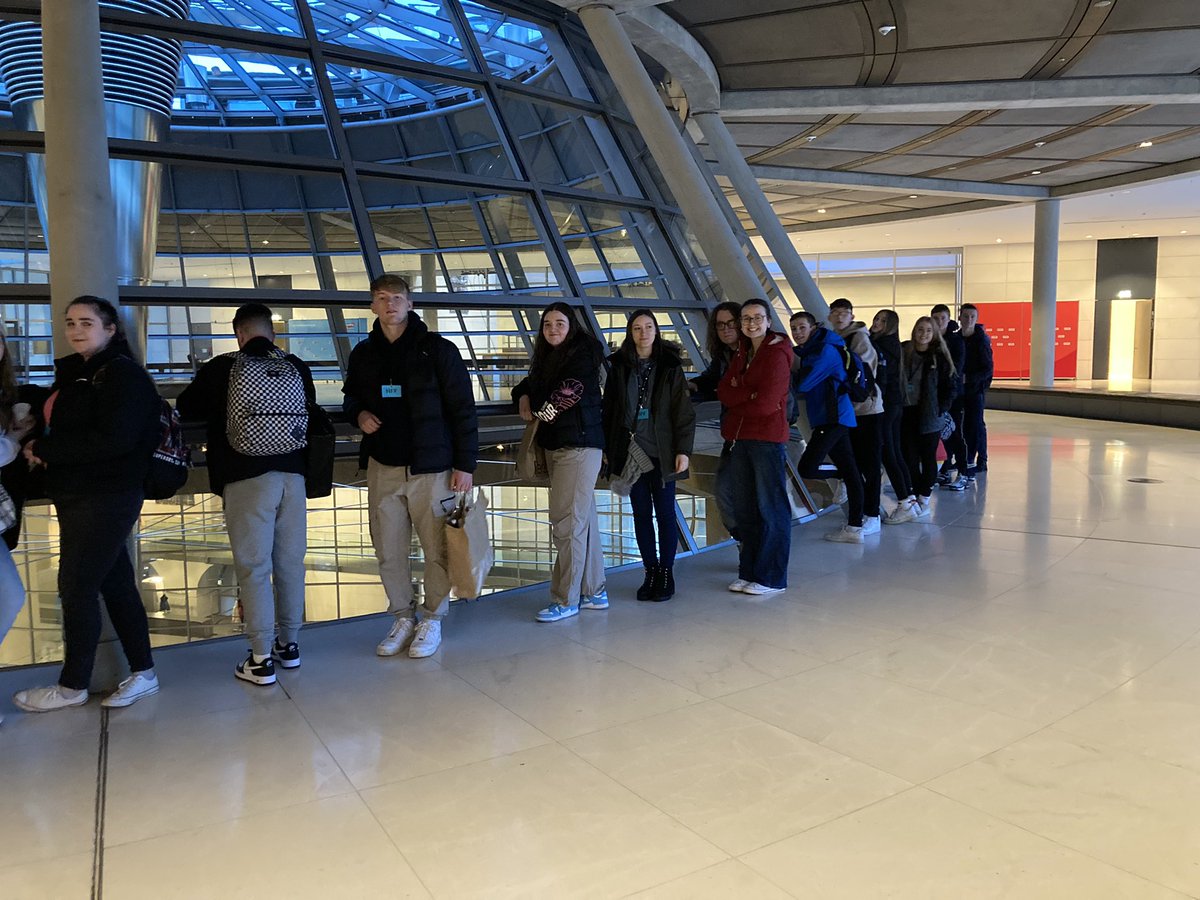 BHS_HistoryDept's tweet photo. BHS Berlin 2023 @BallyclareHigh Day2 Humboldt Park, Berlin Bunkers and Reichstag! #subwaysurfers https://t.co/LvzcmvDZjT