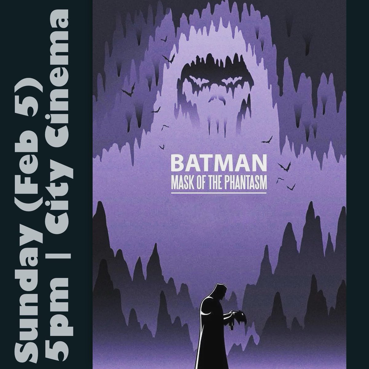 Tomorrow (Feb 5) at 5pm, Batman: Mask of the Phantasm will be shown at City Cinema as part of our series with <a href="/TheComicHunter/">Jeff Smith</a> 

Tickets bit.ly/3jM8cX8

Presented by Ice City Festival
<a href="/CharlottetownPE/">Discover Charlottetown</a>
 #Charlottetown #pei 

<a href="/Downtown_Chtown/">Downtown Ch'town,PEI</a> 
Sponsored by <a href="/hollywoodsuite/">Hollywood Suite</a>