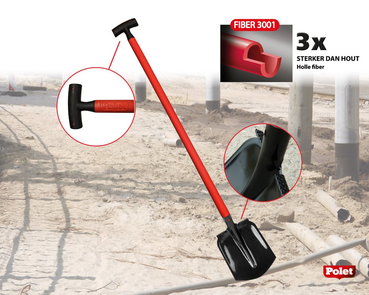 Deze Drentse bats van Polet is zeer geschikt voor het ruimen van zand en puin, alsook voor grondwerken. · 3X sterker dan hout dankzij de holle glasfiber steel · Blad uit hoogwaardig gelegeerd staal, extra gehard  · Aangeslepen snede @poletqualityproducts #poletqualityproducts