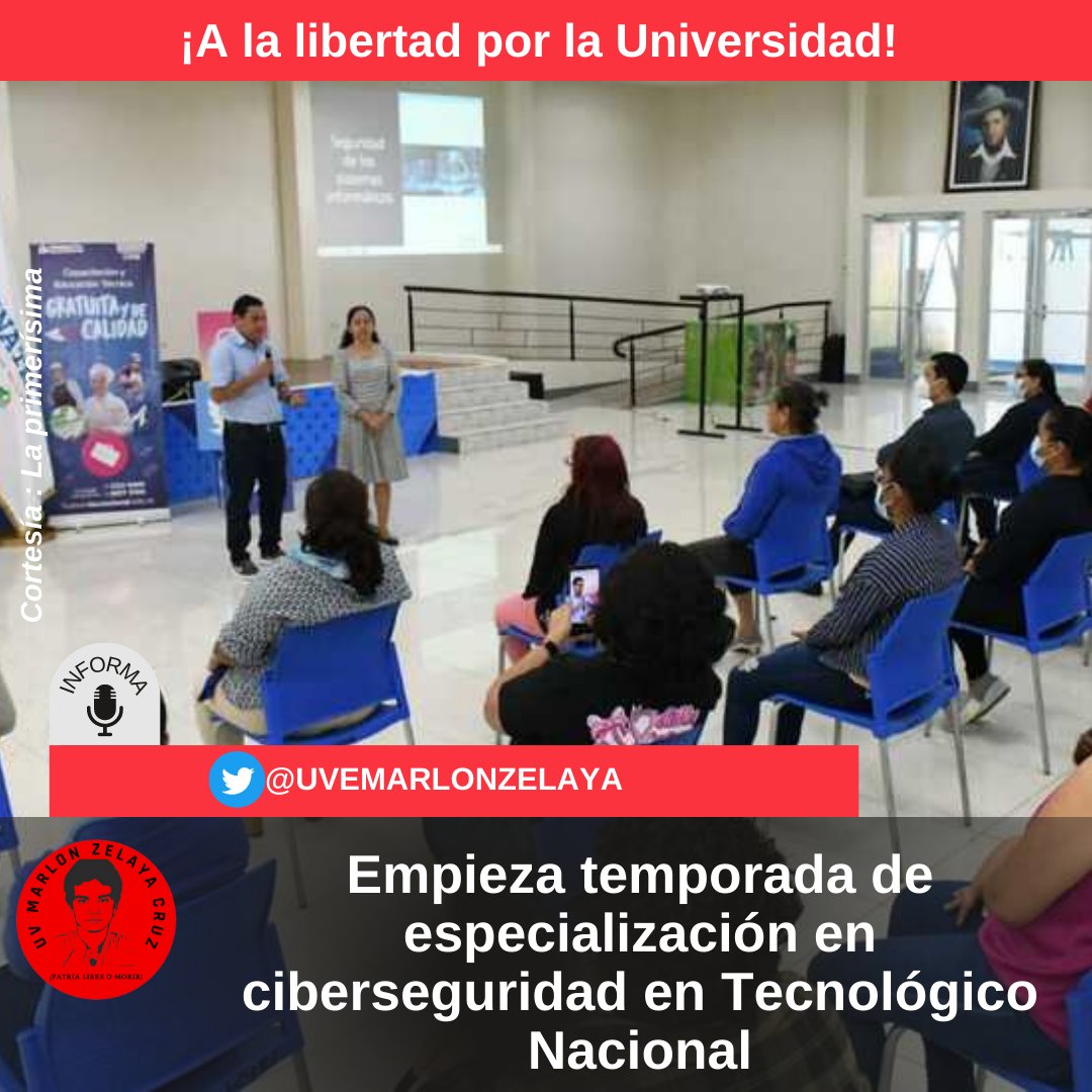 Empieza jornada de especialización en ciberseguridad en Tecnológico Nacional
#Nicaragua
#MasVictoriasPuebloPresidente
#SomosUNANManagua