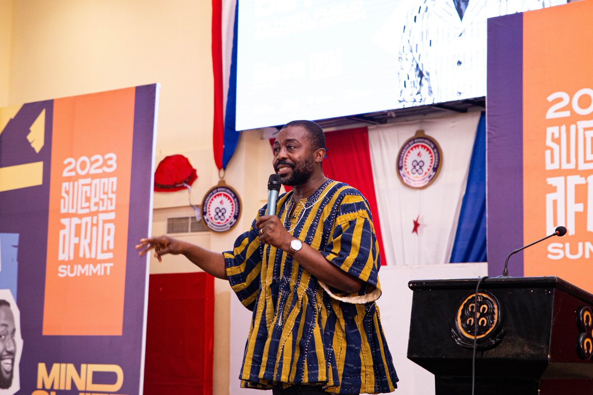 KafuiDey's tweet photo. Spoke a few moments ago at the Success Africa Summit 2023 inside the Jophus Anamoah-Mensah Conference Center at the North Campus of the University of Education, Winneba.

My talk was based on my new book ‘How to Turn your Talent into a Successful Career”

#KafuiDeyTalentBook https://t.co/VYG0sN5CCl