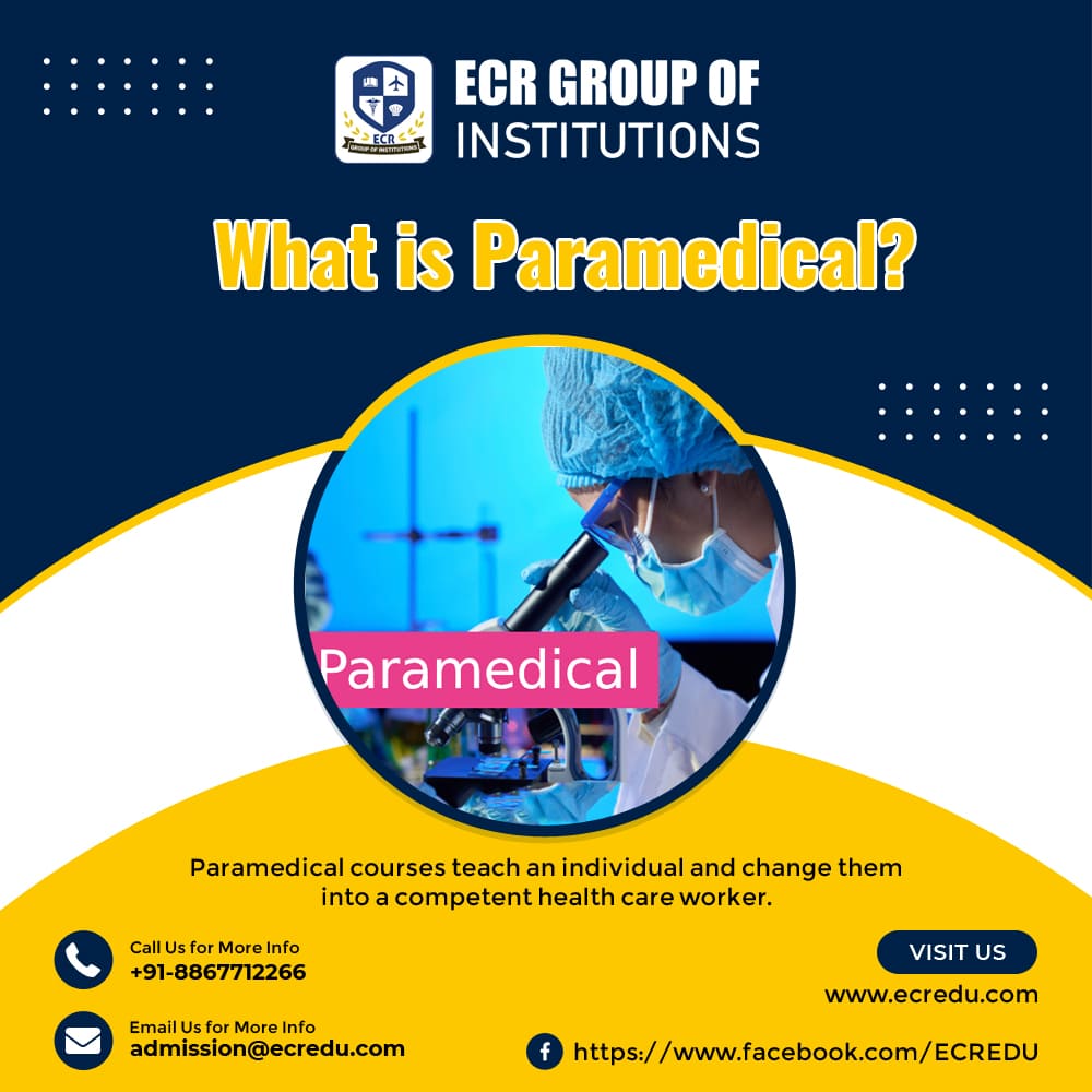 Paramedical Courses 👩‍🎓👩‍🎓

Health care delivery systems are undergoing fast changes and the demand for expert paramedical personnel is on the rise. This, in turn, has increased the demand for Paramedical courses in recent times.
ecredu.com

#ParamedicalCourses #career