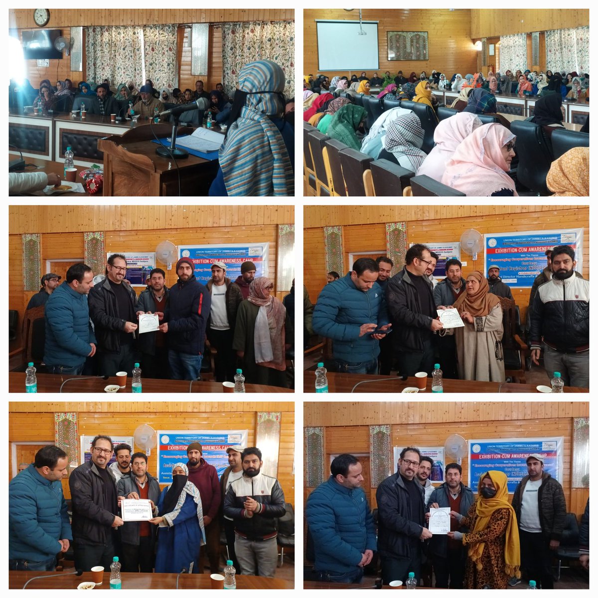 HHBandipora's tweet photo. H&amp;H Department conducts a day long Exhibition cum Awareness Camp for Industrial Cooperatives with the theme "Encouraging Cooperatives towards Self Reliance" at Dak Banglow Sumbal District Bandipora to day on 04.02.2023.
@InduscosH @dicbandipora @dohhkmr @dcbandipora https://t.co/QjTNhp6HlF