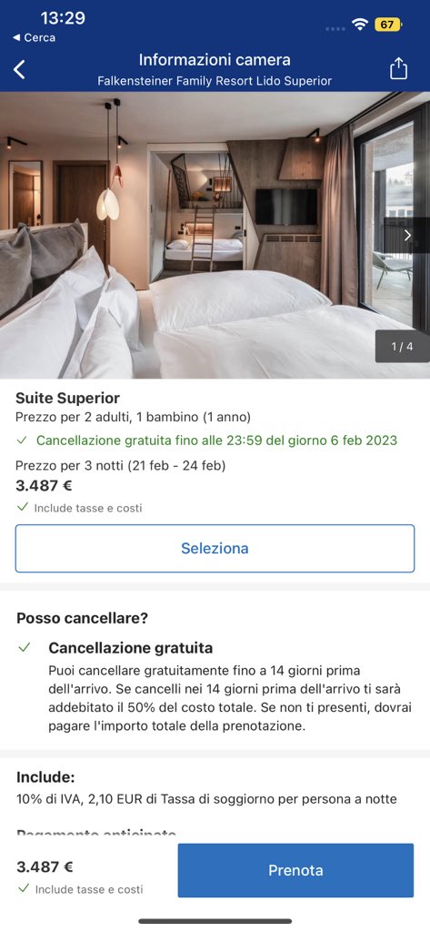 navidedardin's tweet photo. @Martao51397211 Piccolo aggiornamento, questo è il prezzo per 3 notti. Ho dovuto fare con Booking perché il sito ufficiale non mi dava disponibilità. #scrocconi #taolapurani https://t.co/7lHna5tf6x