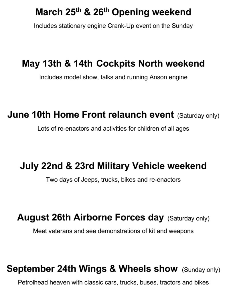 Our #events dates for 2023 for your diary... 
After a good turnout at events last year we're working on this years' to make them even bigger and better. 
#dumfries #dumfriesandgalloway #aviation #museum #avgeek #aviationgeek #thingstodo #dayoutwiththekids #daysout #lovedandg