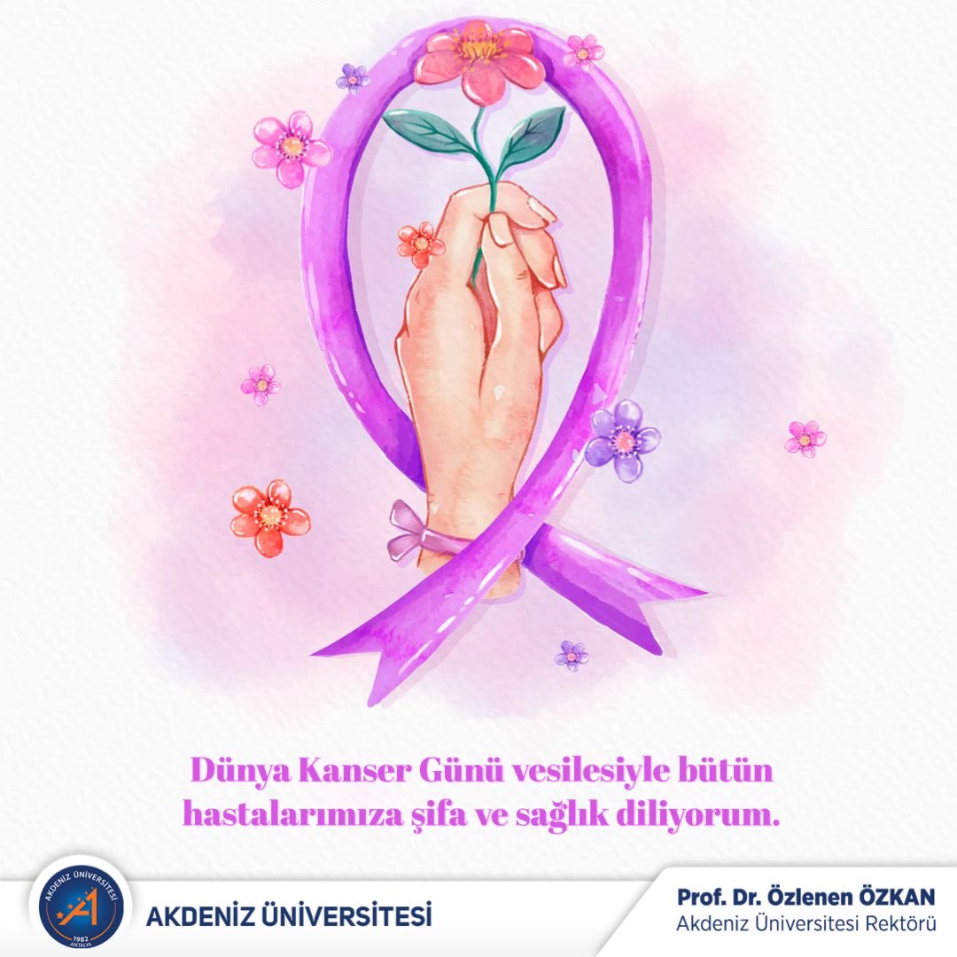 Umutsuzluk ve telaş yok, tedbir ve güven var. 
#DünyaKanserGünü vesilesiyle bütün hastalarımıza şifa ve sağlık diliyorum.
Yalnız değilsiniz. Yanınızdayız.