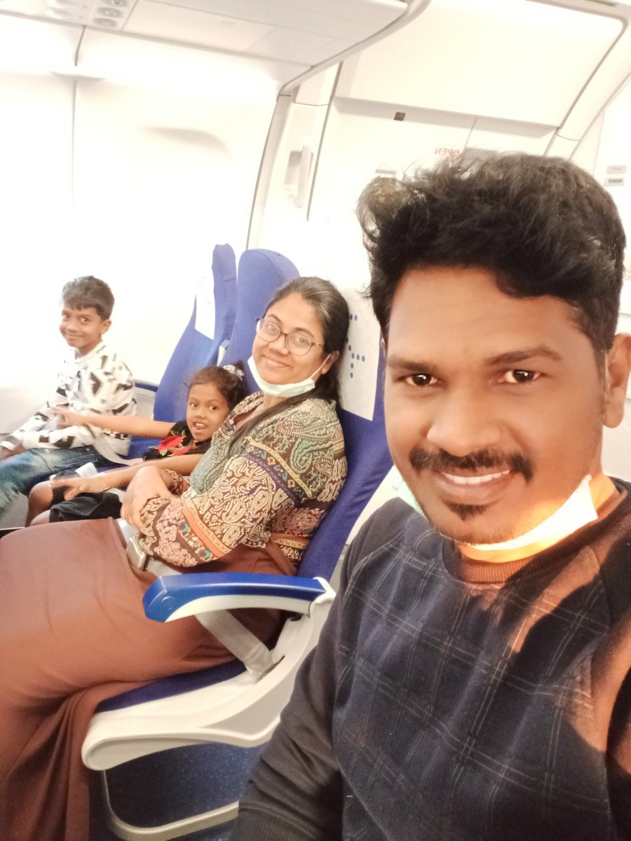JoshuaSamuelRa2's tweet photo. Our first family flight together..
To #kochi 

#indigo #businesstrip #familytrip #training #flyhigh #flight #airtravel #firstflight #familytrip https://t.co/6QoT7WpzCF
