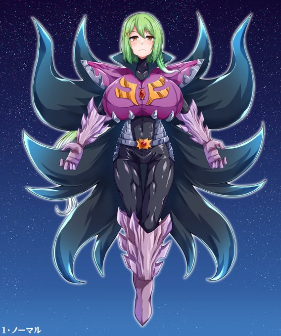 (1/3)納品しました。リクエストありがとうございます。|三浦景幸さんのコミッション「こんばんは。
うちの子でのリクエストになります。

1.ノーマル・ティアちゃん。
2.発光ティアちゃん。仄かに緑の蛍光を放ち発光している。

3.発...」 https://t.co/48LsTQ66Qw #Skeb #Commission @skeb_jpより 