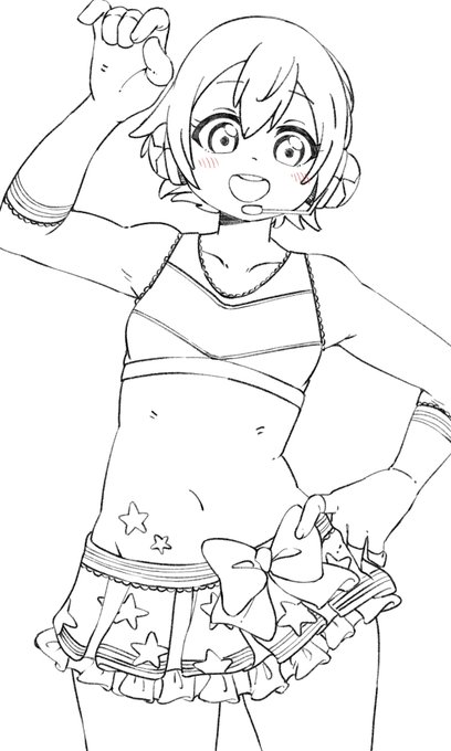 線画まで描いちゃった 