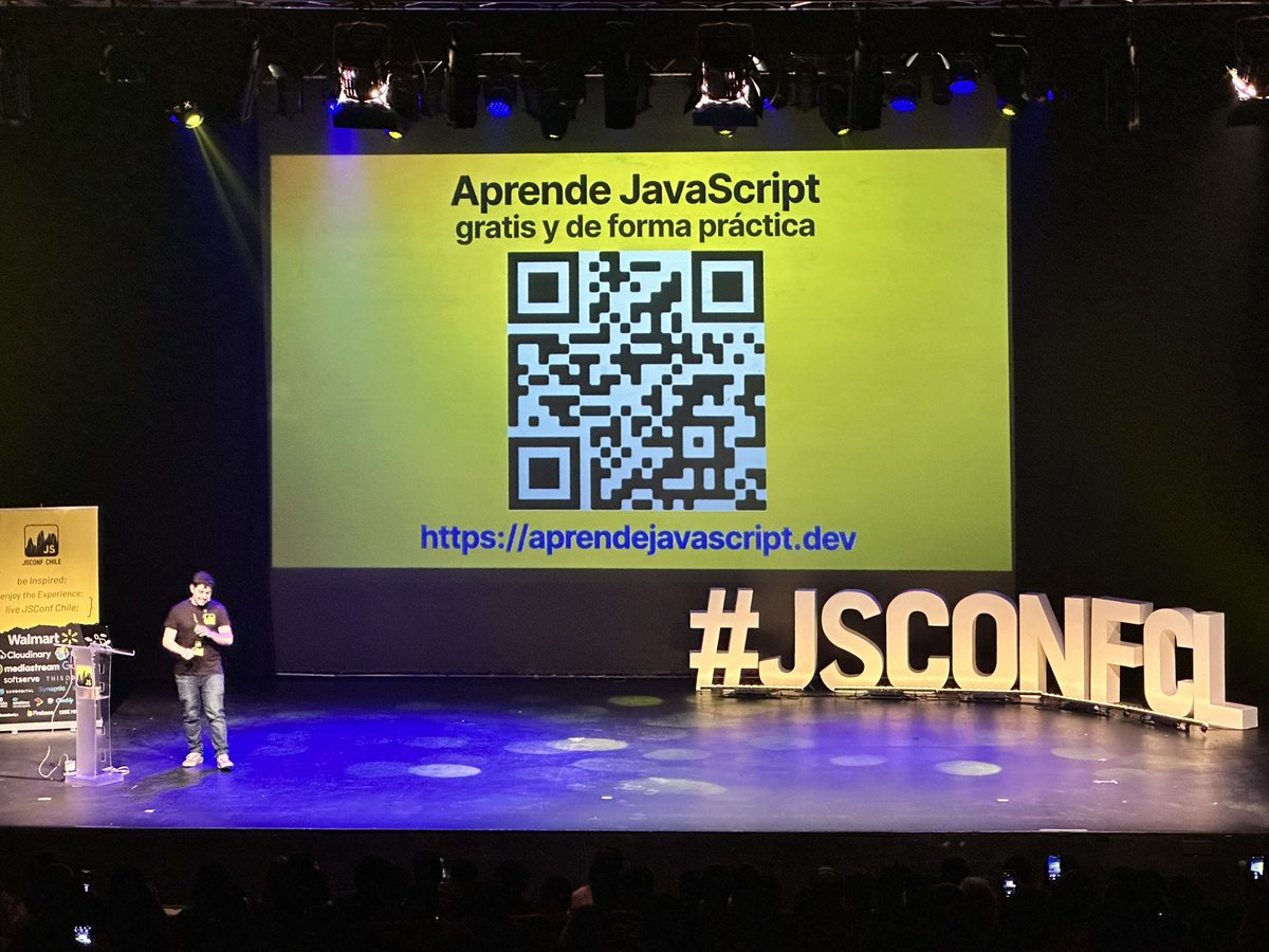 lndgalante's tweet image. Nuevo curso gratuito de @midudev para los que quieran aprender JS @jsconfcl #JSConfCL