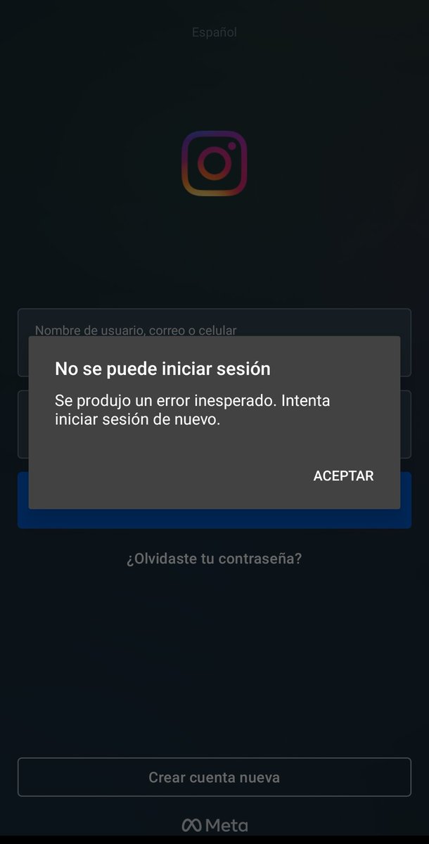 dinahuapense's tweet photo. @instagram Sigo sin poder recuperar mi cuenta, y peor aún, me figura que mi usuario no existe... https://t.co/gU00L2ONFf
