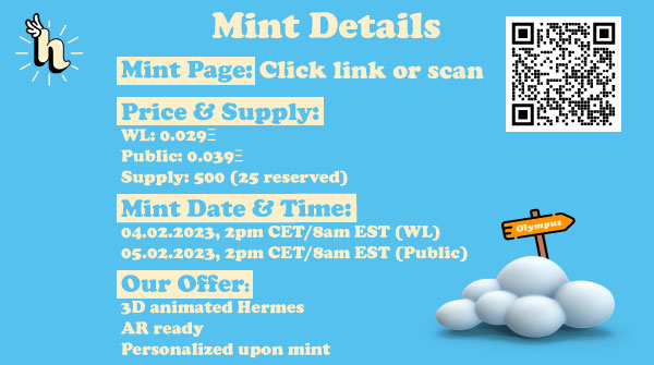 ⏰⏰⏰⏰⏰𝐓-𝟓𝐦𝐢𝐧𝐬 𝐭𝐨 #𝐦𝐢𝐧𝐭⏰⏰⏰⏰

👉app.niftykit.com/drops/HermesTh…

#nft #nftproject #nftcommunity #mintlive #live #nftdrop